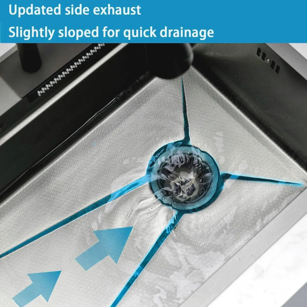 Premium black  Stainless Steel Smart Waterfall Kitchen Sink (37"x18"x09")